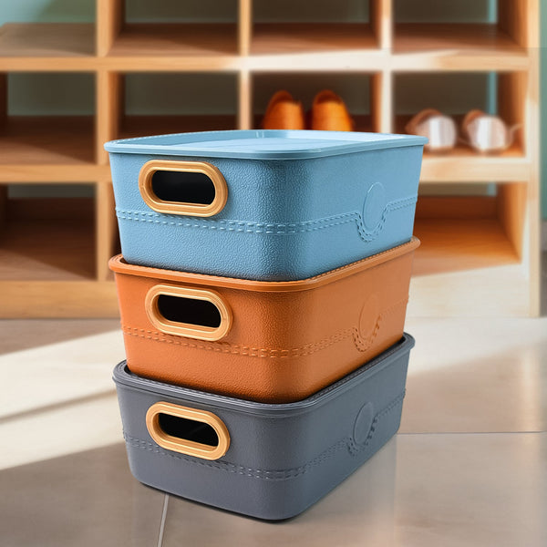 Plastic Storage Basket Set Kitchen Storage Organizer Solution