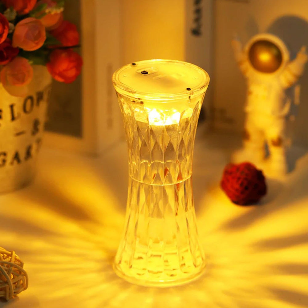 Crystal Night Light Lamp Home Organization Storage Solution