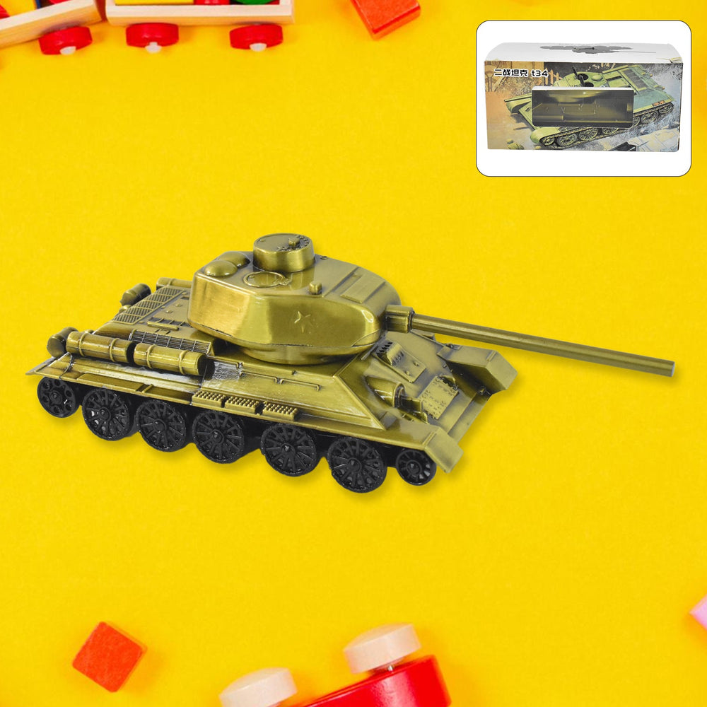 Iron Art Tank Model - Retro Vintage Desktop Decoration - product image