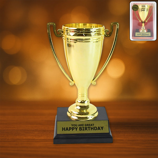 Golden Birthday Trophy Home Organization Storage Solution Storage