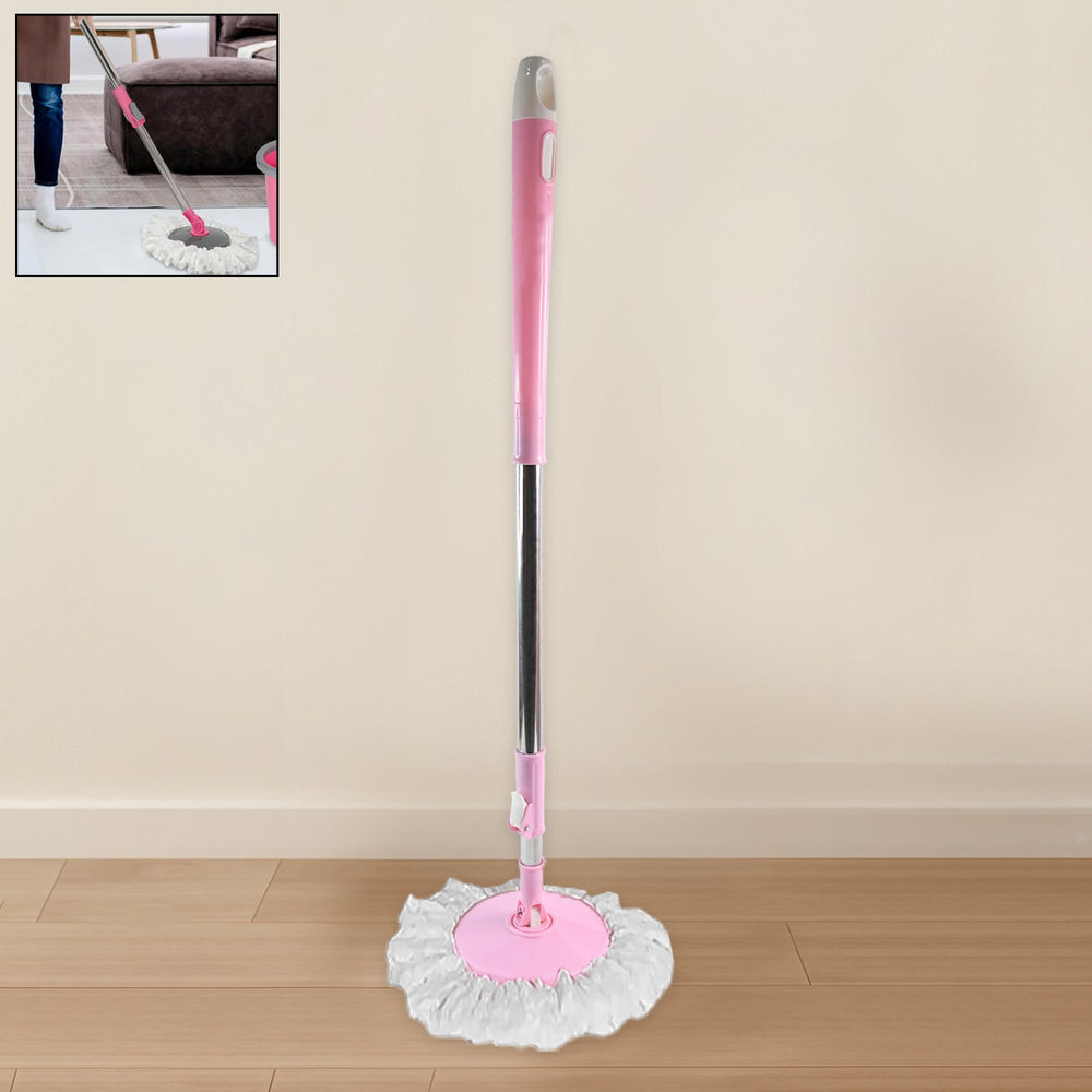360° Spin Mop – Stainless Steel & Microfiber | Velvet Wipe Your Brand