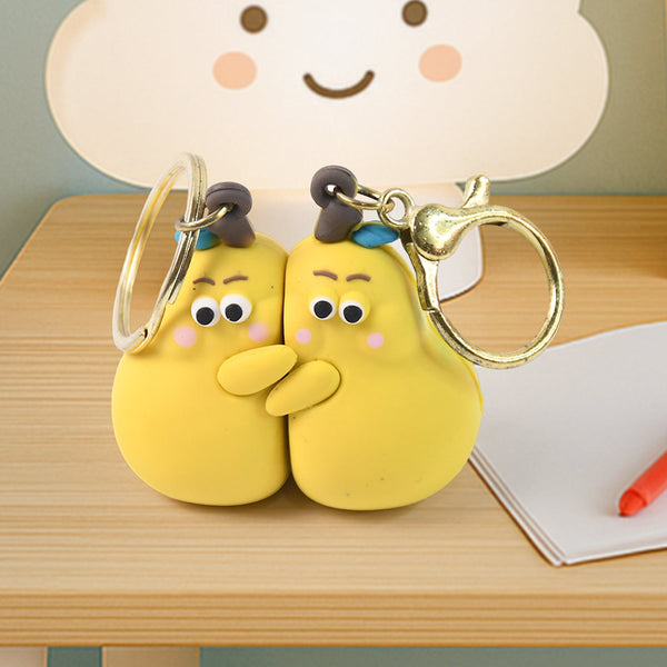 Cute Cartoon Couple Keychain Set Home Organization Storage Solution