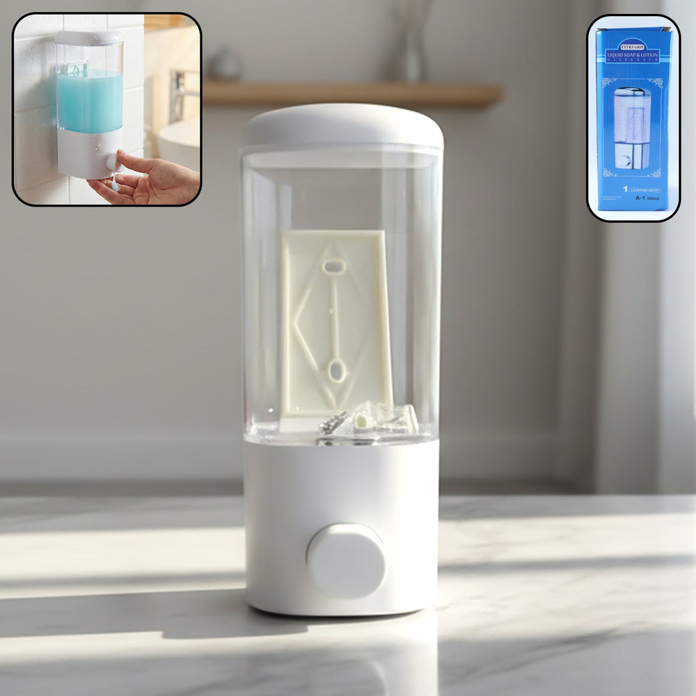 Liquid Soap Dispenser 500ml – Wall Mount with Manual Push Your Brand