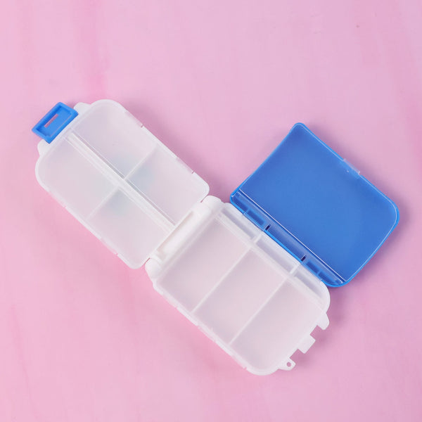 Dual-Sided Pill Organizer Box Kitchen Storage Organizer Solution