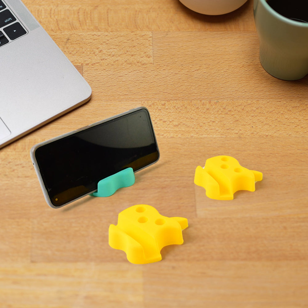 Mobile Stand with Pen Holder – Apple-Shaped Desk Organizer 3 Pc Your Brand