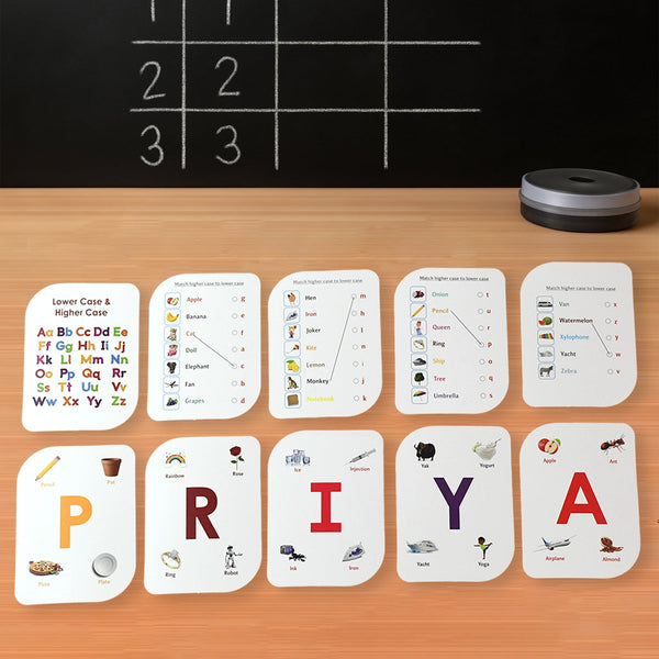 Alphabet Flash Cards Set Home Organization Storage Solution