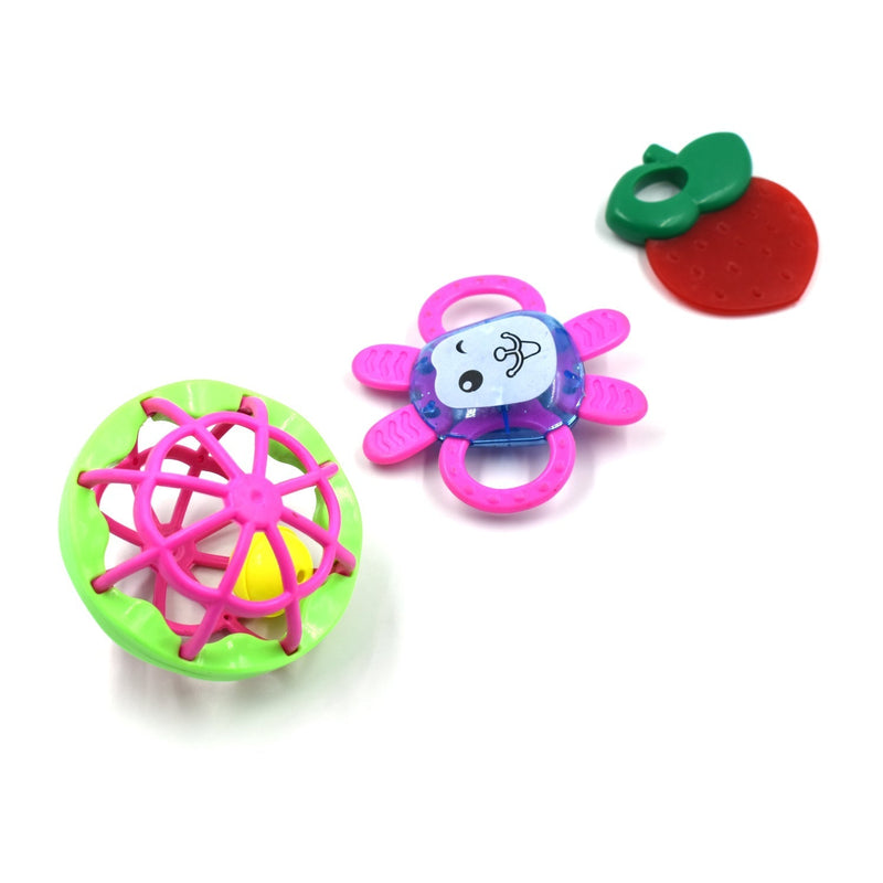 Baby Rattle Toy Set – 3-Piece for Sensory Play & Early Learning | Aditi Your Brand