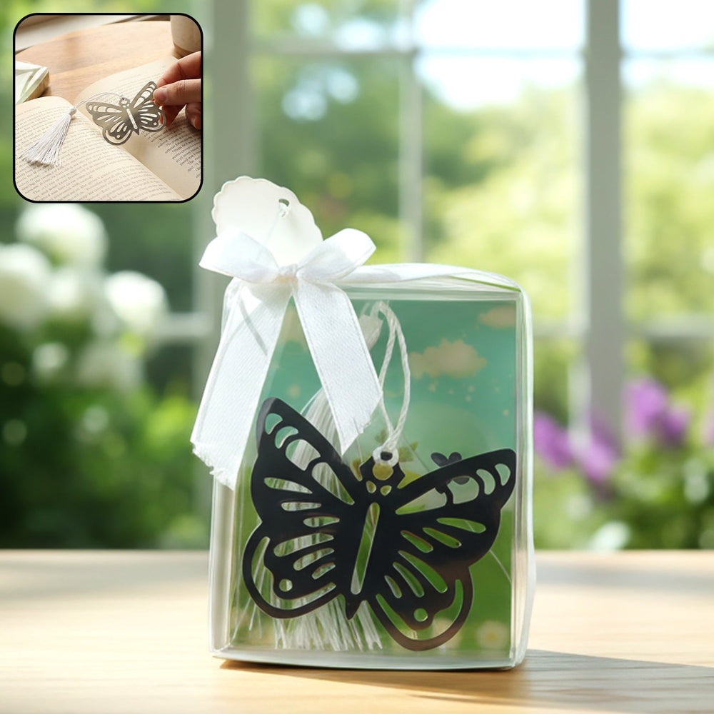 Butterfly Design Metal Bookmark Home Organization Storage Solution