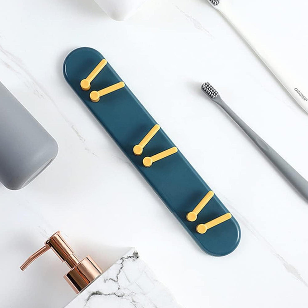 Wall-Mounted Toothbrush Holder Kitchen Storage Organizer Solution Storage