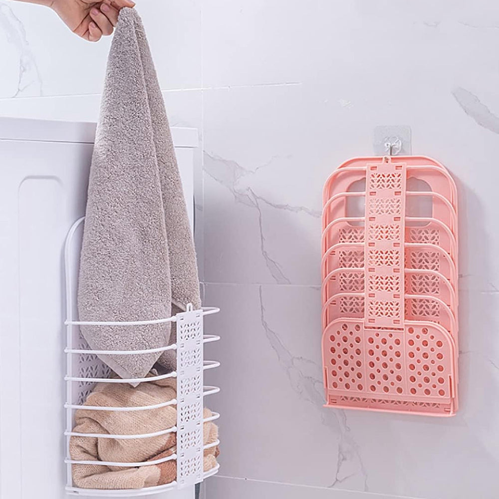 Wall Hanging Laundry Basket Multipurpose Storage Organizer Container