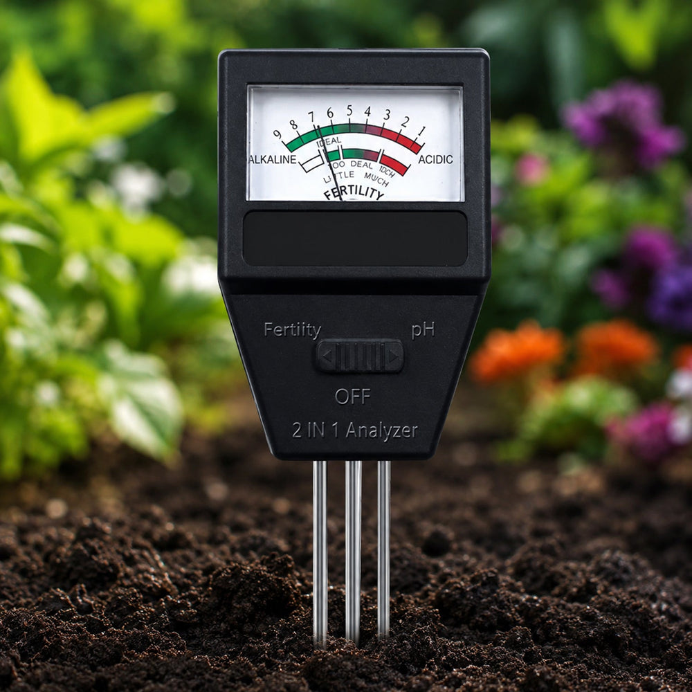 2 in 1 Soil Meter Ð Accurate pH & Fertility Testing for