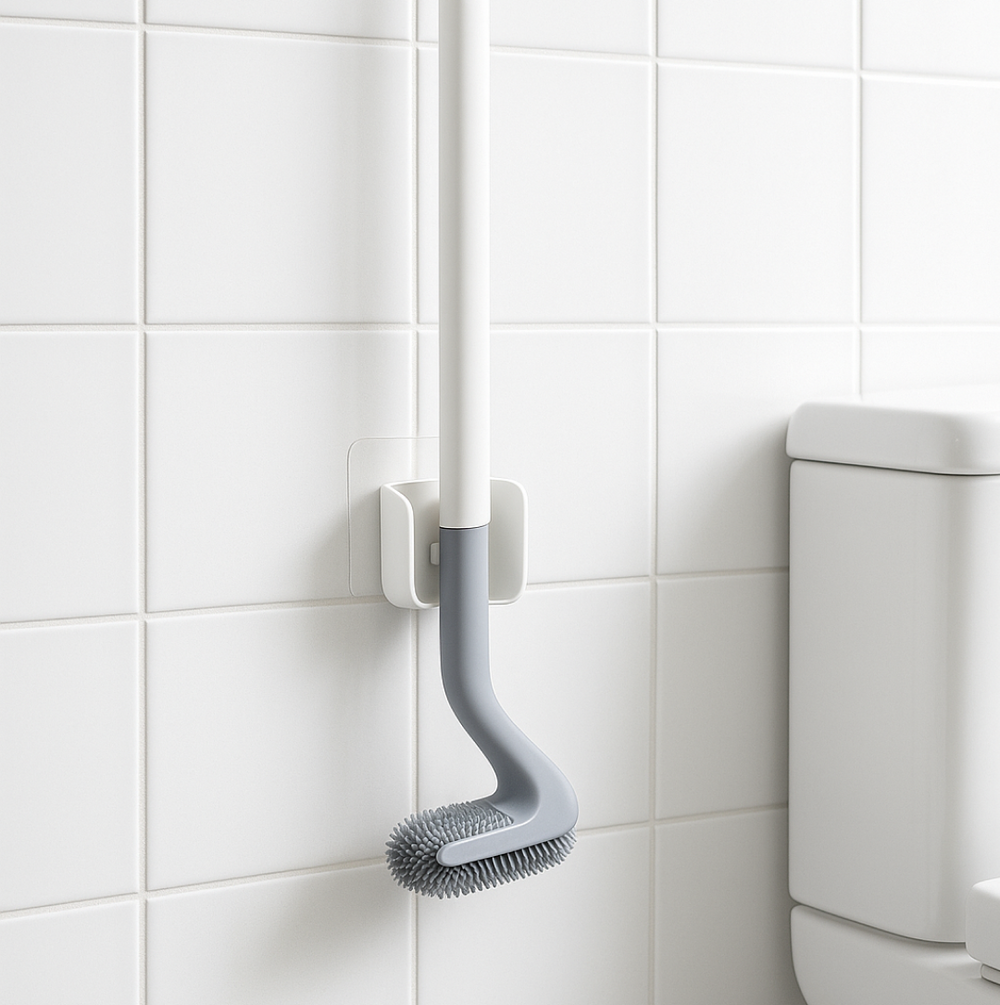 Golf Toilet Brush – Silicone & Wall-Mounted Holder | Storenzo Your Brand