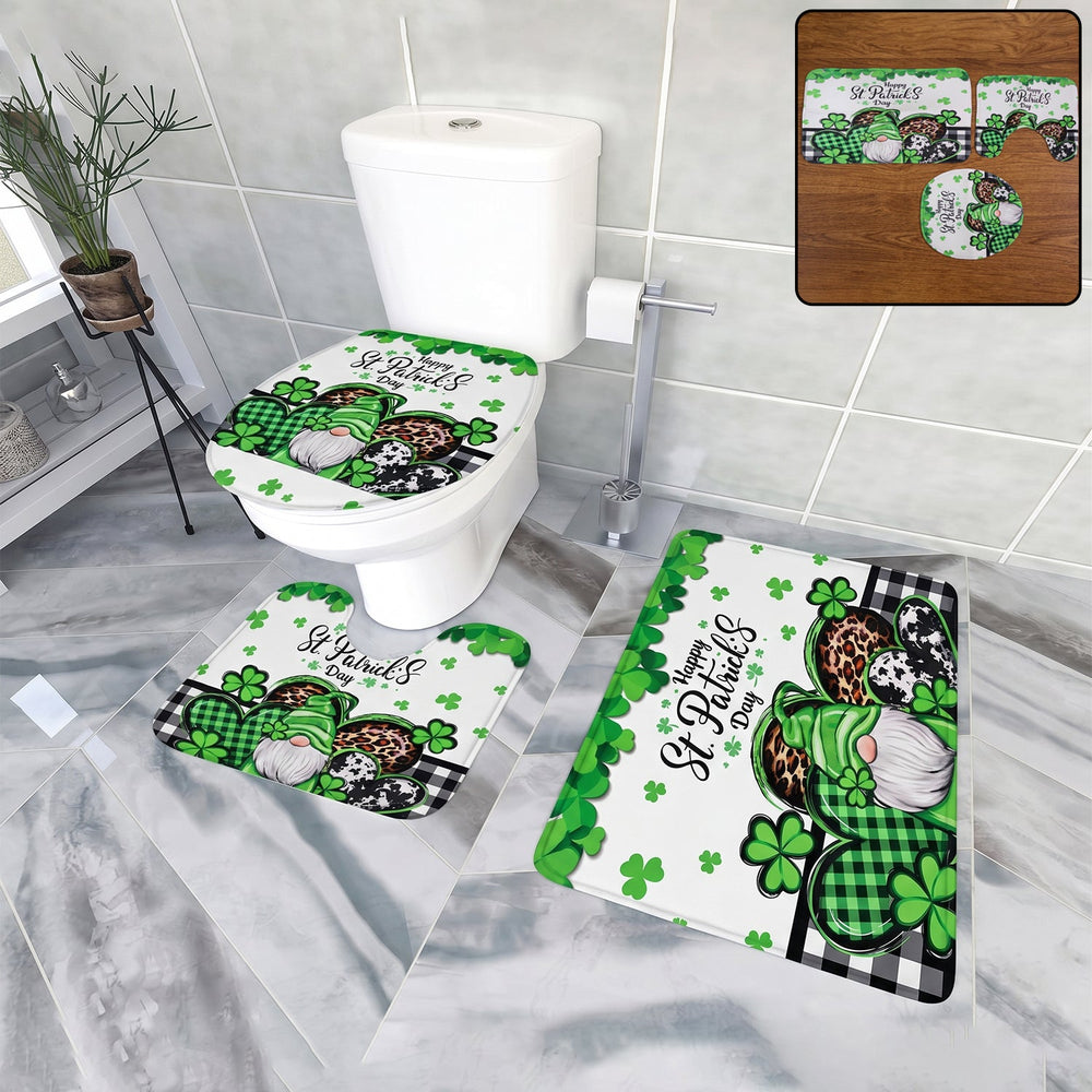 3 in 1 Bathroom Mat Set – Complete Floor Coverage & Non-Slip Design Your Brand