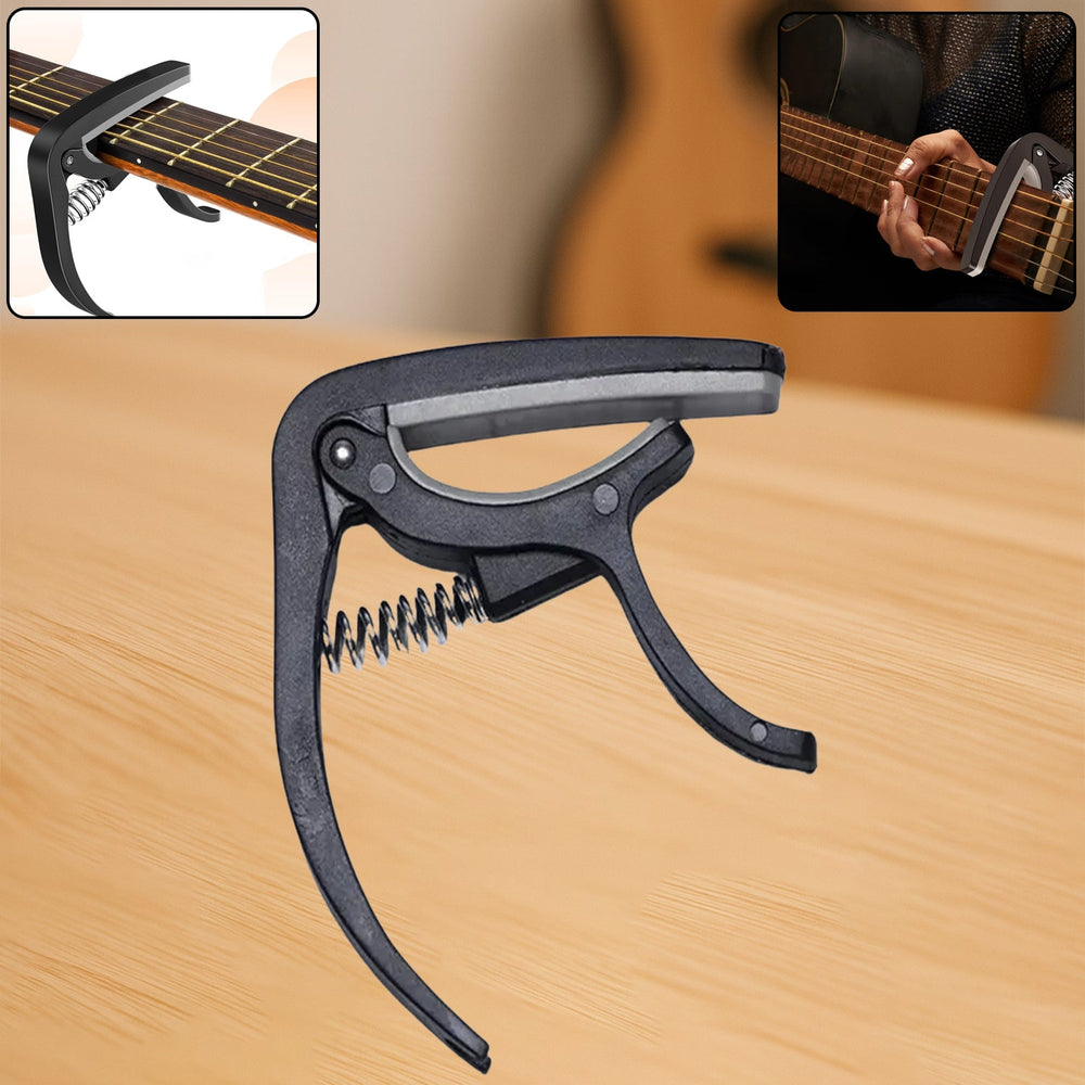 Guitar Capo with Pick Holder & Soft Pad Multipurpose Storage Organizer Container