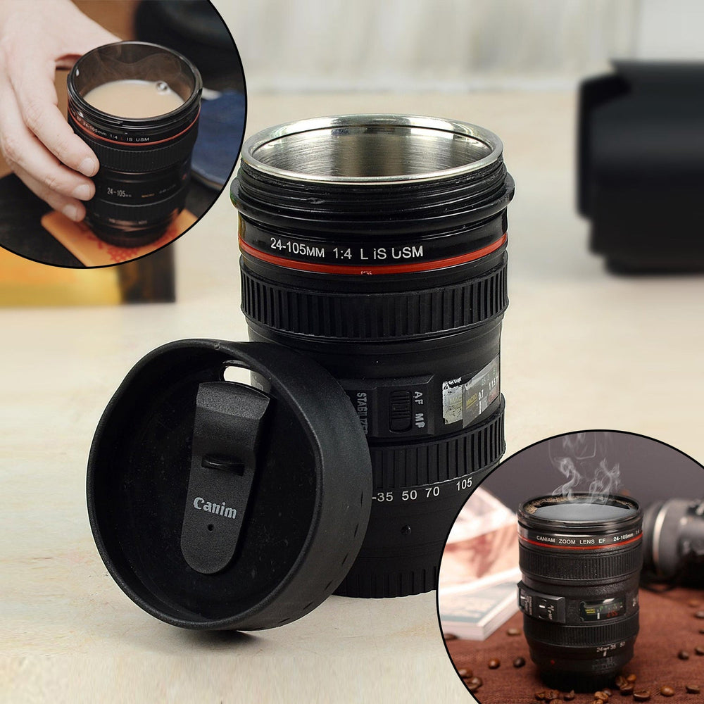 Camera Lens Coffee Mug Home Organization Storage Solution