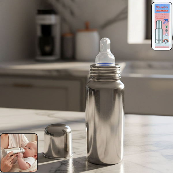 Baby Feeding Bottle Stainless Steel – Durable & Leakproof 250ML Your Brand