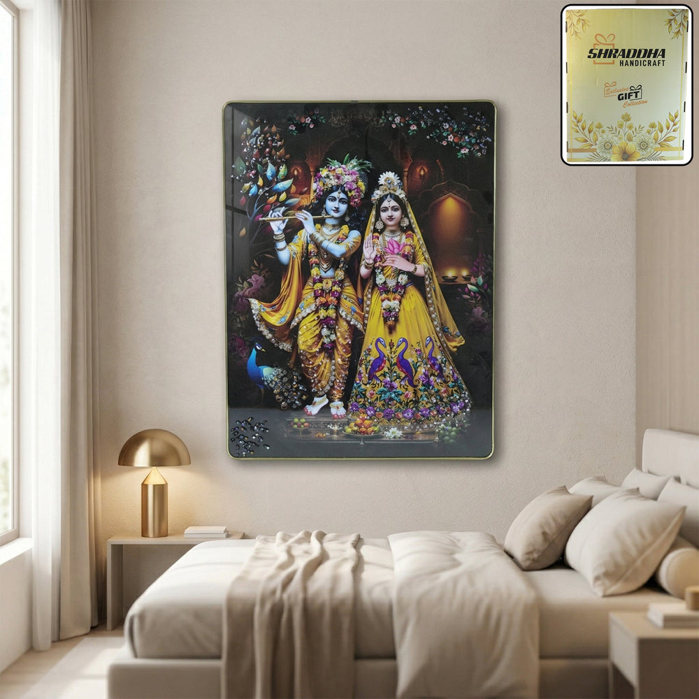 Radha Krishna Wall Frame Home Organization Storage Solution