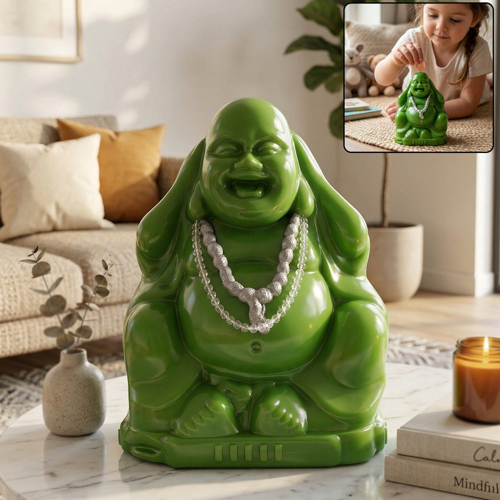 Laughing Buddha Money Bank Multipurpose Storage Organizer Container