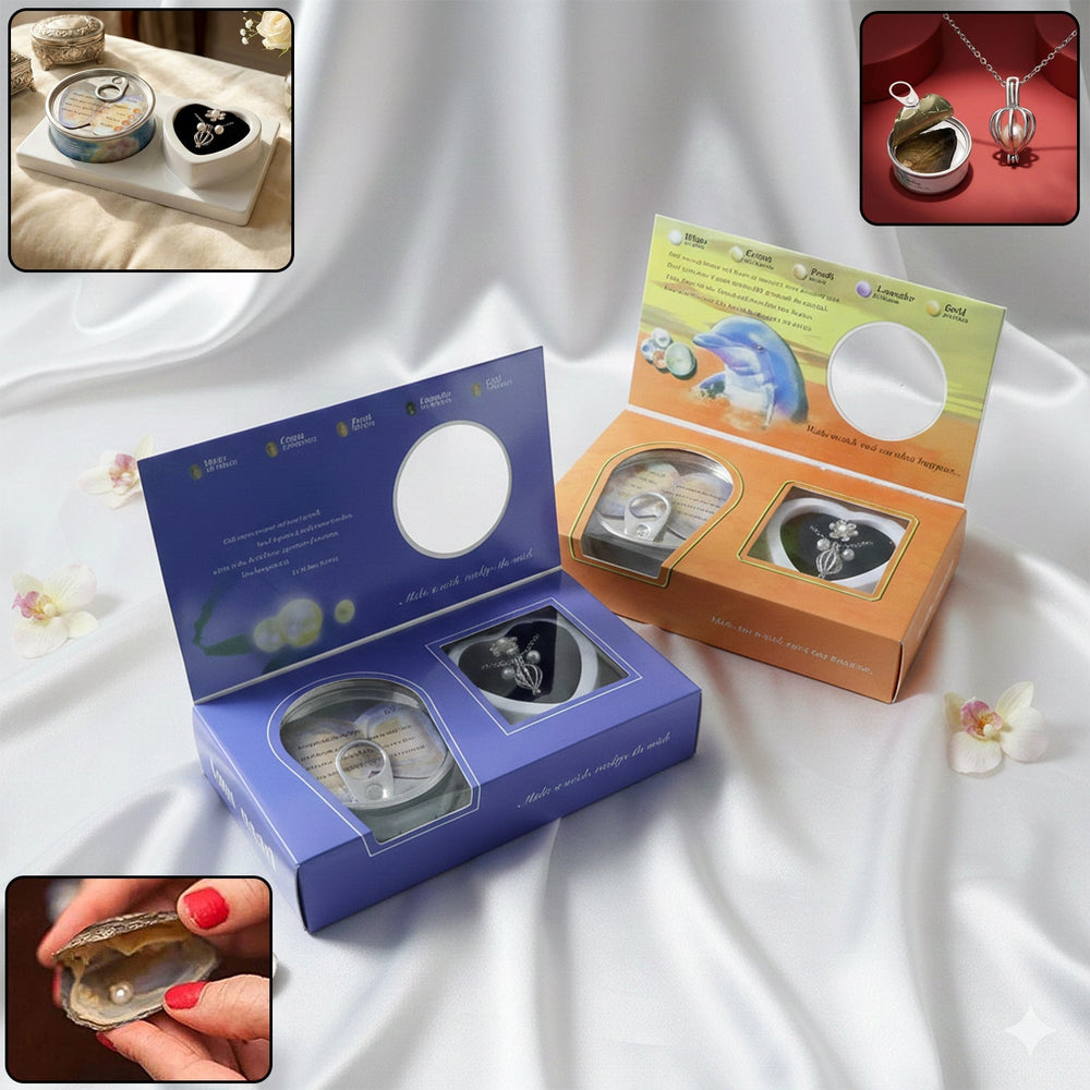 Pearl Necklace Gift Set Multipurpose Storage Organizer Container