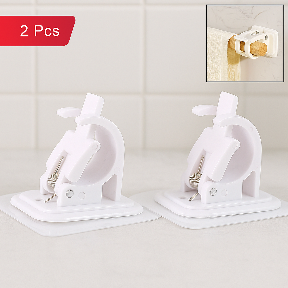 Self Adhesive Curtain Rod Hooks Home Organization Storage Solution
