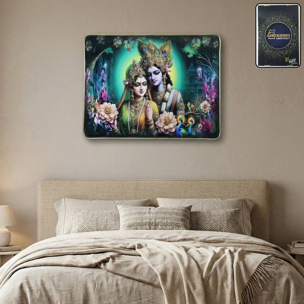 Radha Krishna Wall Frame Home Organization Storage Solution
