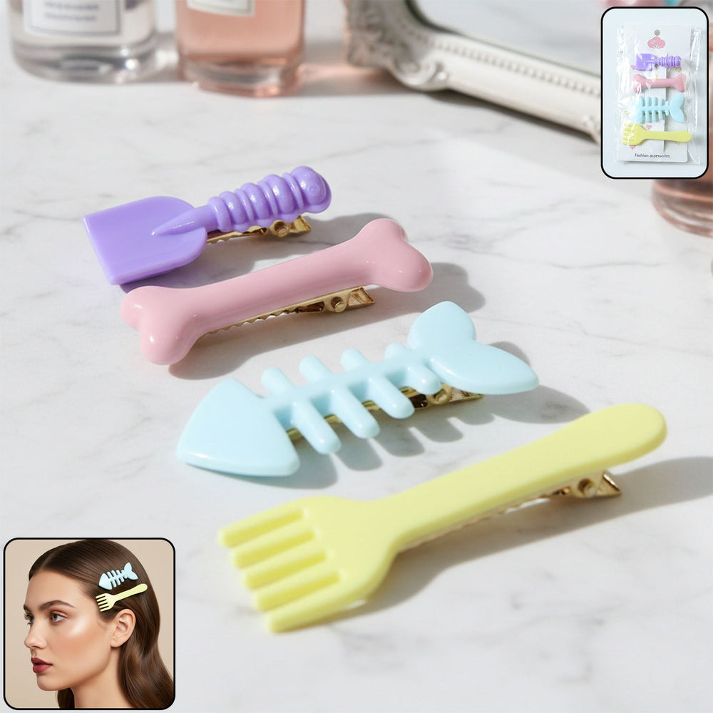 Food Shape Hair Clip Set Kitchen Storage Organizer Solution