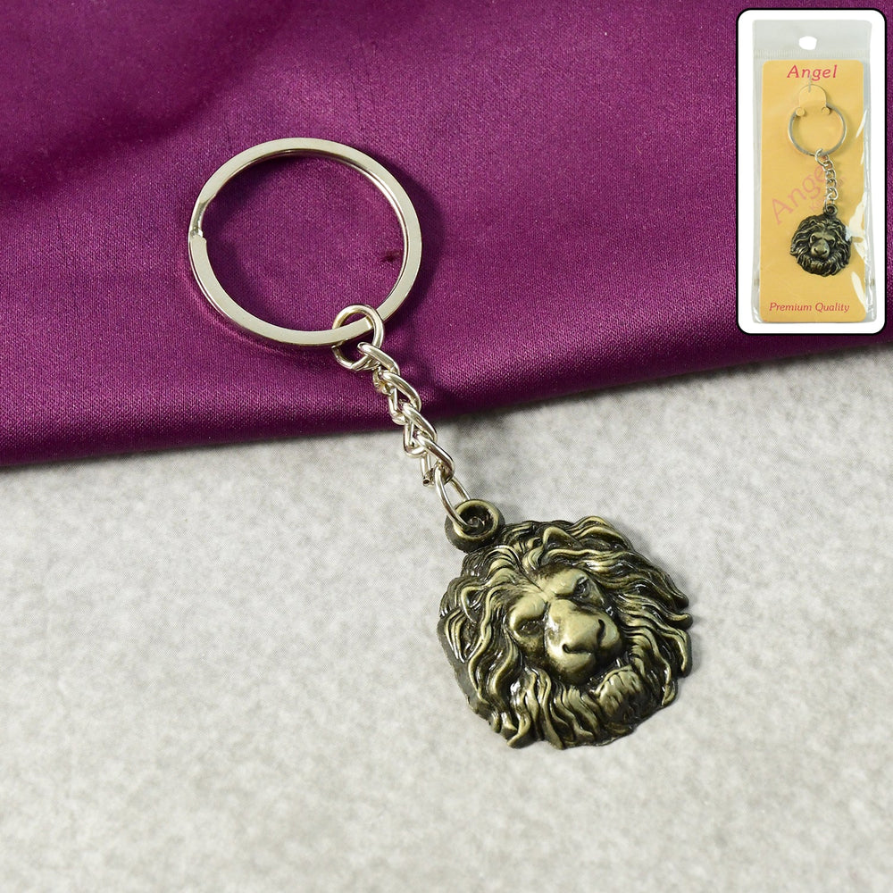 Lion Head Metal Keychain Home Organization Storage Solution