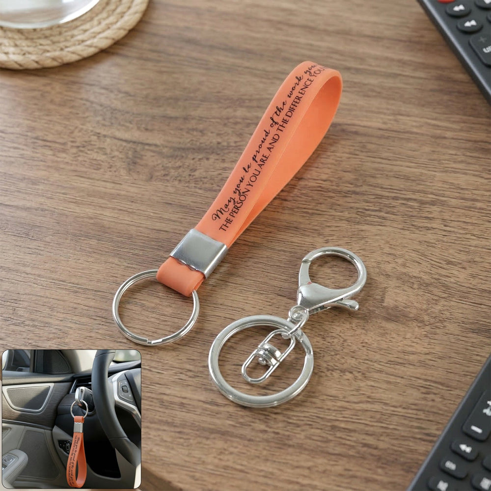 Silicone Wrist Strap Keychain Home Organization Storage Solution