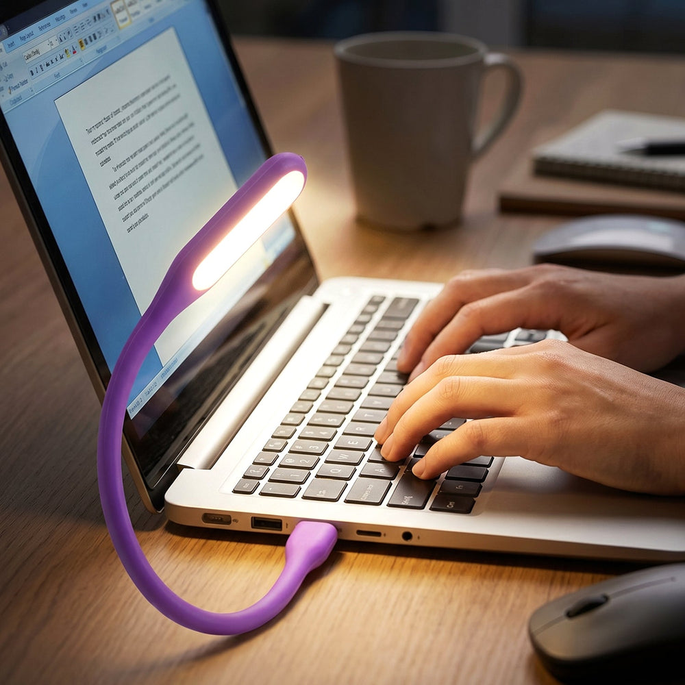 Flexible USB LED Light – Portable Laptop Study Lamp Your Brand