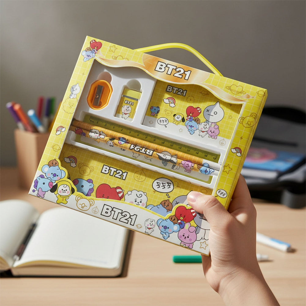 Cartoon Printed Pencil Box Multipurpose Storage Organizer Container