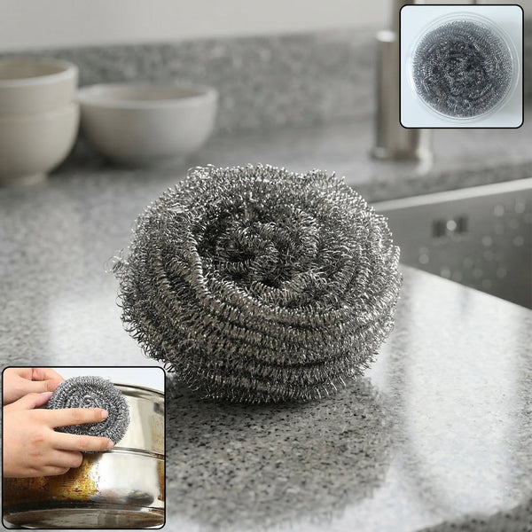 Stainless Steel Scrubber – Heavy Duty Kitchen Cleaning Tool Your Brand