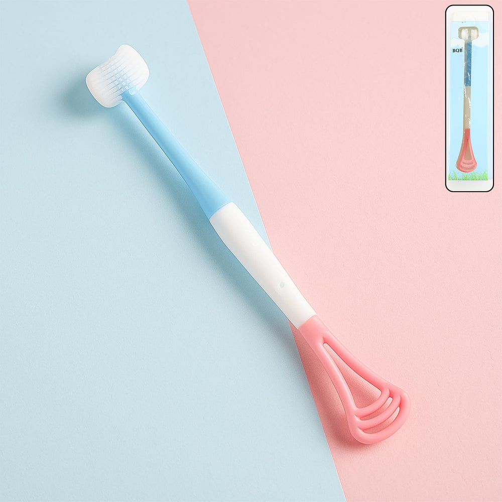 Baby Tongue Cleaner – Soft Silicone 2-in-1 Oral Massager Your Brand