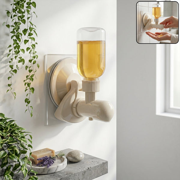 Liquid Soap Dispenser – Wall-Mount with Strong Suction Cup Your Brand