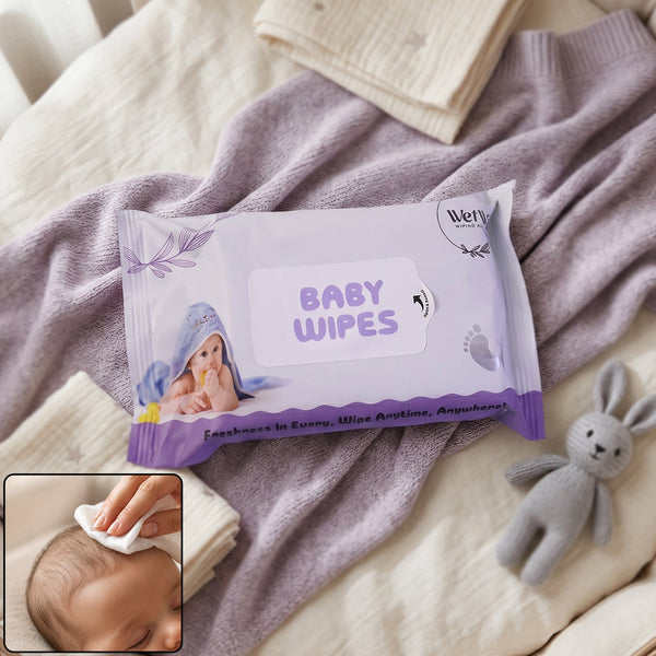 Travel Fresh Baby Wet Wipes – Gentle & Portable for Sensitive Skin Your Brand