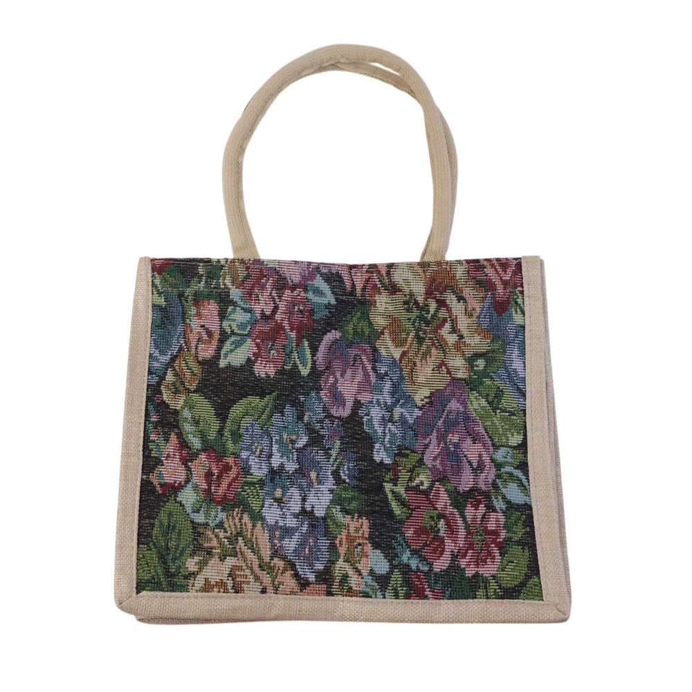 Multipurpose Floral Print Carry Hand Bag Portable Travel Essential Organizer