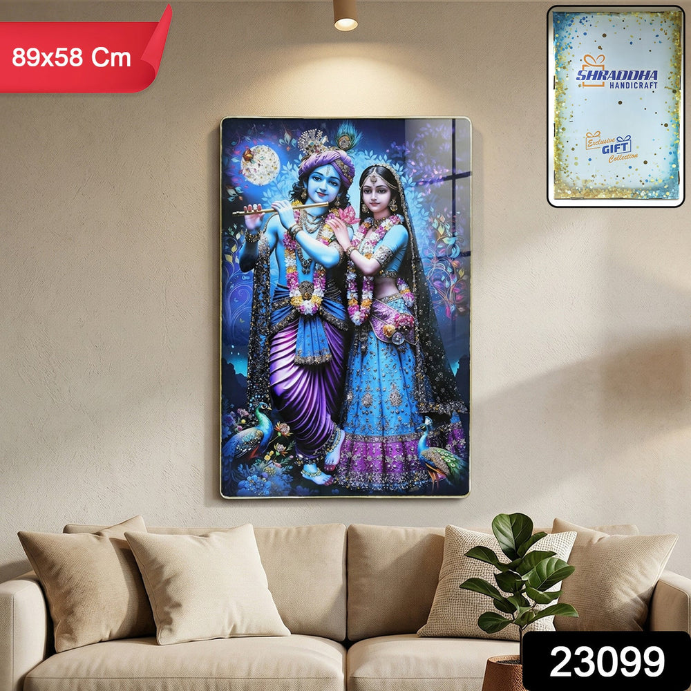 Radha Krishna Wall Frame Home Organization Storage Solution