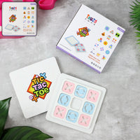 Tic Tac Toe Board Game Portable Travel Essential Organizer