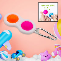 Simple Dimple Fidget Toy Keychain Home Organization Storage Solution