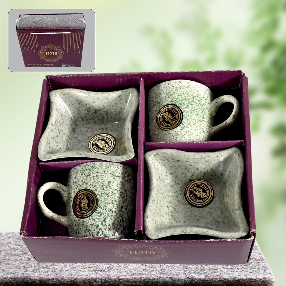 Ceramic Tea Cup Set Home Organization Storage Solution