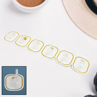 Transparent Adhesive Hooks (6 Pcs) Home Organization Storage Solution