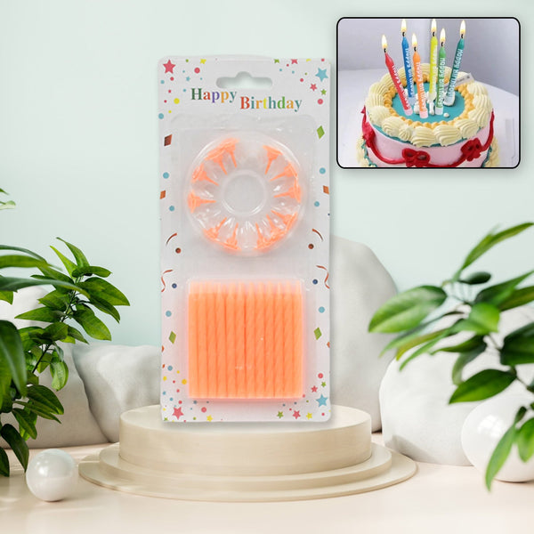 Birthday Party Candles – 24 Multicolor Pack | Styleva