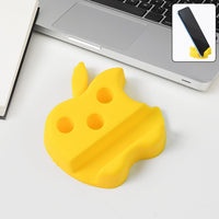 Apple-Shaped Mobile Stand with Pen Holder – Dual Function Desk Organizer Your Brand