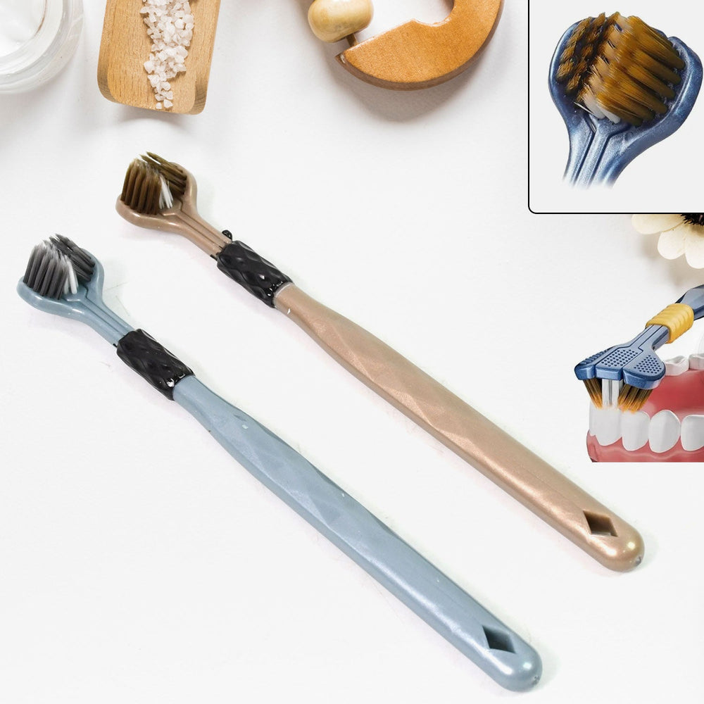 3-Sided Toothbrush Home Organization Storage Solution Storage