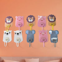 Wall Mounted Cartoon Hooks Ð Self-Adhesive, Kid-Friendly Des Home Organization Storage Solution