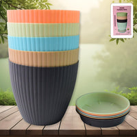 Plastic Flower Pot Set Home Organization Storage Solution