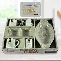 Ceramic Snack & Tea Set Home Organization Storage Solution