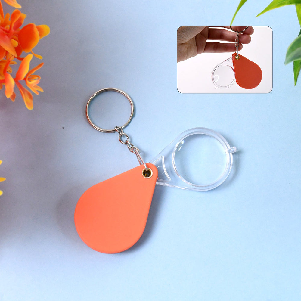 Folding Magnifier Keychain - Portable Mini Pocket Magnifying Glass - product image