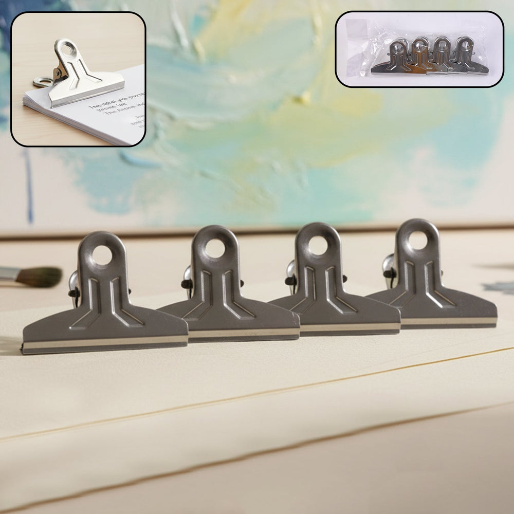 Heavy Duty Metal Paper Clamp Clips Home Organization Storage Solution