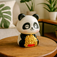 Solar Panda Car Decor Home Organization Storage Solution