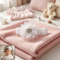 Baby Hair Headband – Soft Elastic Floral Crown Accessory Your Brand